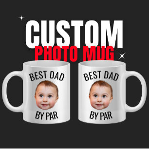 Personalisiertes Gesicht Bester Papa Von Par Benut Kaffeetasse