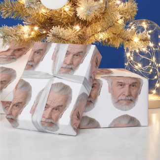 Personalisiertes Gesicht Geschenkpapier Benutzerfo