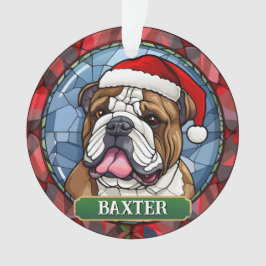 Personalisiertes gestanztes Glass French Bulldog X Ornament