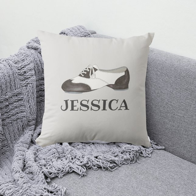 Personalisiertes Gestochen Shoe Oxford Dance Dance Kissen (Tap Shoe Pillow)