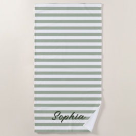Personalisiertes gestreiftes Strandtuch, benutzerd Strandtuch