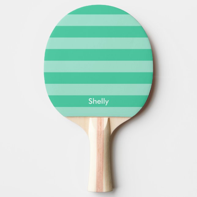 Personalisiertes gestreiftes Tischtennis Ping pong Tischtennis Schläger (Vorderseite)