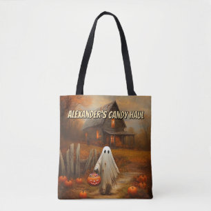 Personalisiertes Ghost-Trick-oder-Leckerei-Beutel  Tasche