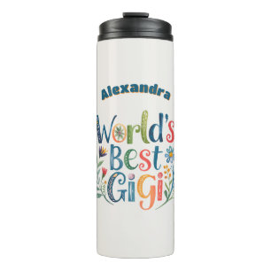 Personalisiertes GIGI Muttertag Geburtstag Weihnac Thermosbecher