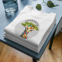 Personalisiertes Giraffen-Shirt für Kleinkinder