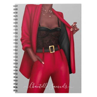 Personalisiertes Girl-Boss-Notebook Notizblock