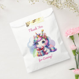 Personalisiertes Girl's Birthday Unicorn Themed Geschenktütchen