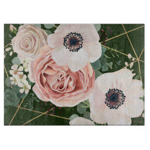 Personalisiertes Glas Schneiden geometrischer Gart Schneidebrett