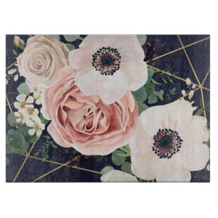 Personalisiertes Glasschneiden Geometrische Garten Schneidebrett