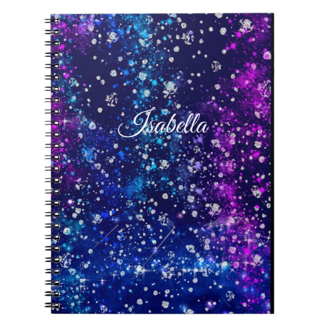 Personalisiertes Glitter-Notizbuch Notizblock (Vorderseite)