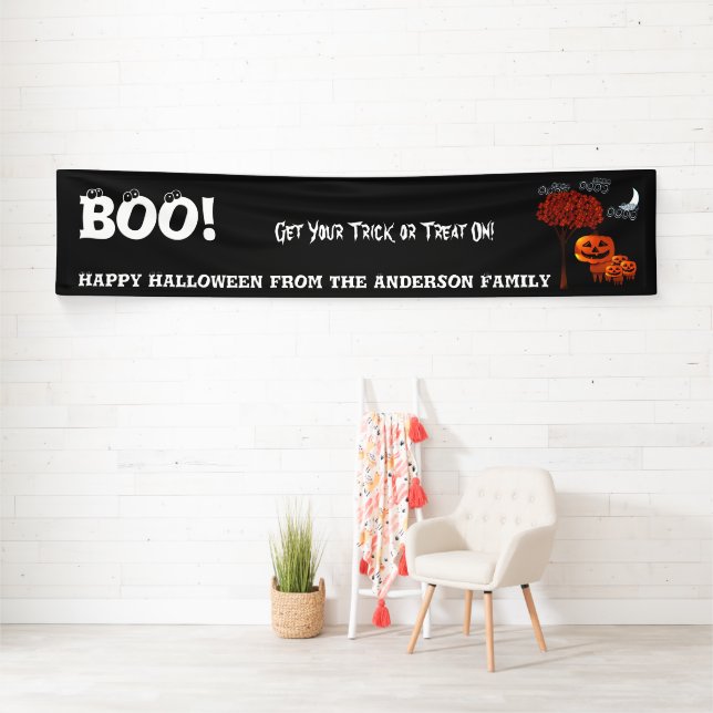 Personalisiertes glückliches Halloween aus Ihrer F Banner (Insitu)