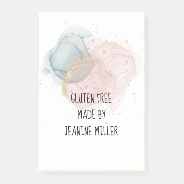 Personalisiertes glutenfreies Kleber Post-it Klebezettel (Vorderseite)