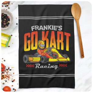 Personalisiertes Gokart-Rennen Motorsport Karting Geschirrtuch