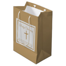 Personalisiertes Gold Cross Baby Christening Taufe