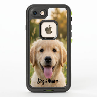 Personalisiertes Golden Retriever-Foto und Name