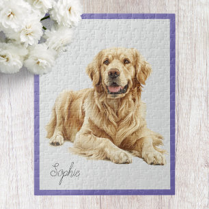 Personalisiertes Golden Retriever Puzzle