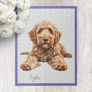 Personalisiertes Goldendoodle-Puzzle