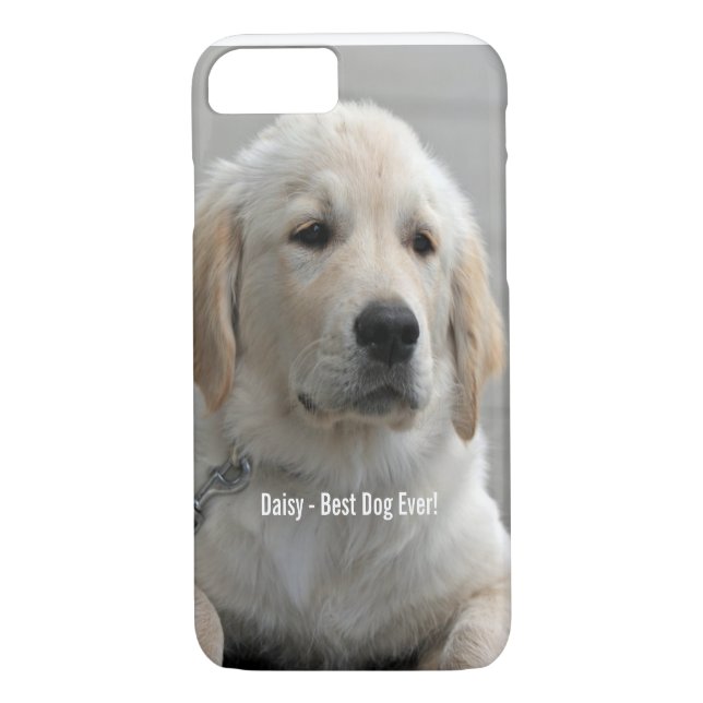 Personalisiertes goldener Retriever-HundeFoto und Case-Mate iPhone Hülle (Rückseite)