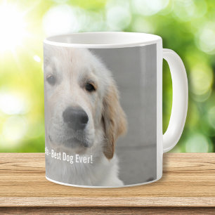 Personalisiertes goldener Retriever-HundeFoto und Kaffeetasse