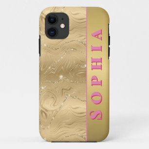 Personalisiertes goldenes Design für besondere Anl Case-Mate iPhone Hülle
