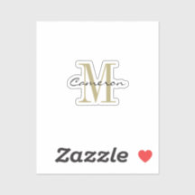 Personalisiertes goldenes Monogramm Anfangsbuchsta