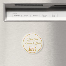 Personalisiertes goldenes Weihnachten
