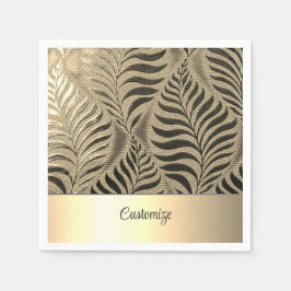Personalisiertes Goldleaf Motif 2 Serviette