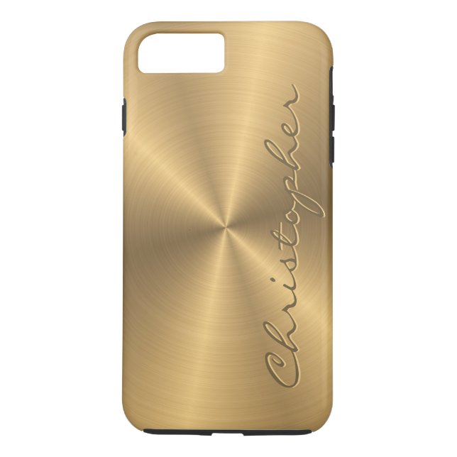 Personalisiertes Goldmetallische Case-Mate iPhone Hülle (Rückseite)