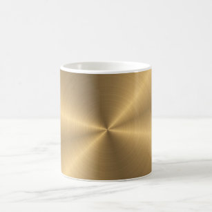 Personalisiertes Goldmetallische Kaffeetasse
