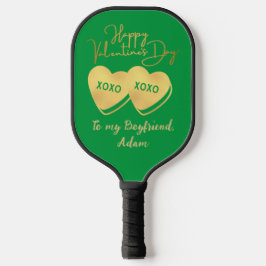personalisiertes Goldpaar Pickleball Schläger