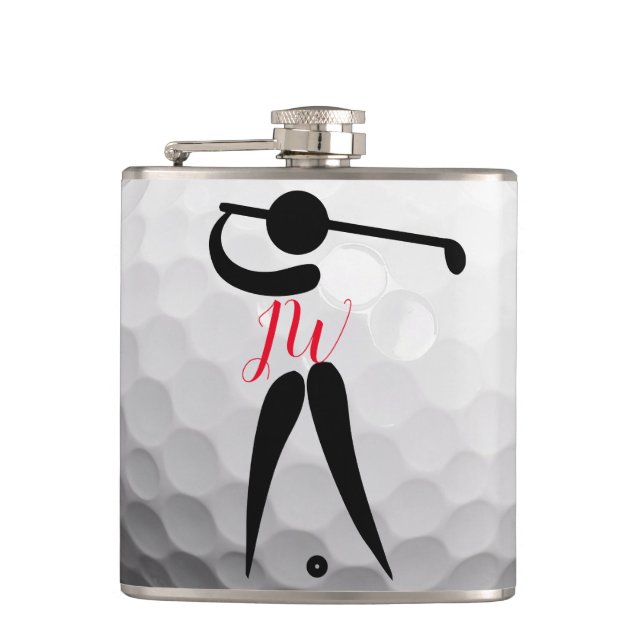 Personalisiertes Golf-angesagte Flasche Flachmann (Vorderseite)
