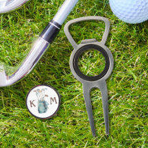 Personalisiertes Golf Bag Monogram Combo Divot Too