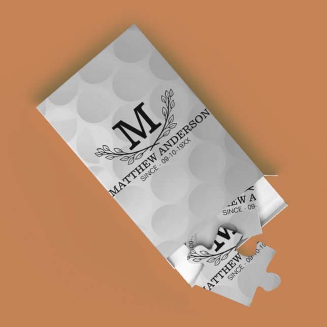 Personalisiertes Golf Ball Muster Name Monogramm A (Von Creator hochgeladen)