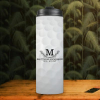 Personalisiertes Golf Ball Muster Name Monogramm A