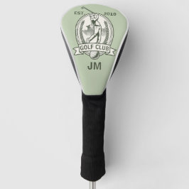 Personalisiertes Golf Club Monogramm-Design mit Go Headcover