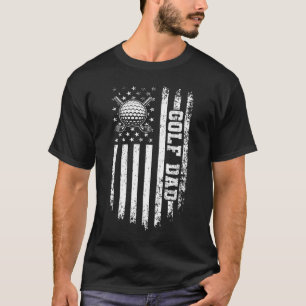 Personalisiertes Golf-Dad-Grunge-Vaters-T-Shirt T-Shirt