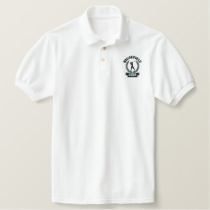 Personalisiertes Golf Emblem mit Laurel Blätter