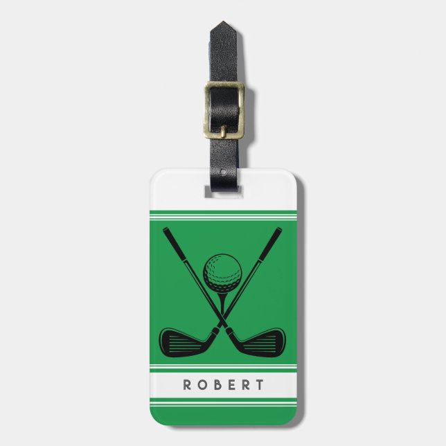 Personalisiertes Golf Gepäckanhänger (Vorderseite vertikal)
