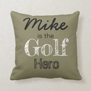 Personalisiertes Golf-Heldthrow-Kissen Kissen