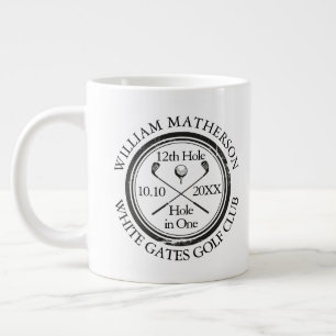 Personalisiertes Golf-Loch-in-Eins-Glückwunsch Jumbo-Tasse