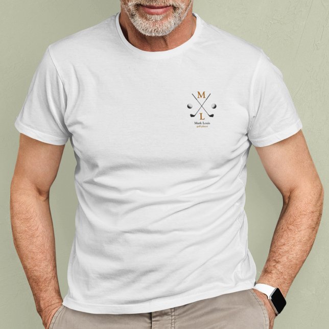 Personalisiertes Golf Player-Logo T-Shirt (Von Creator hochgeladen)