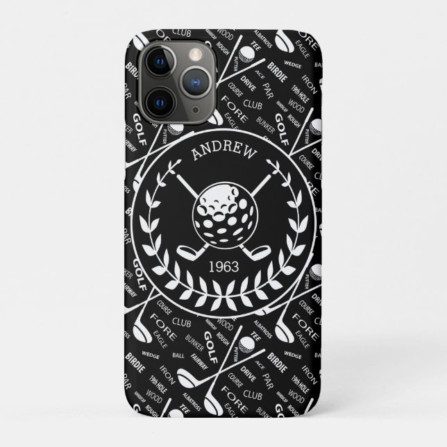 Personalisiertes Golfer-Logo Case-Mate iPhone Hülle (Rückseite)