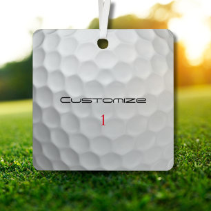 Personalisiertes Golfgeldgeschenk mit individuelle Ornament Aus Metall