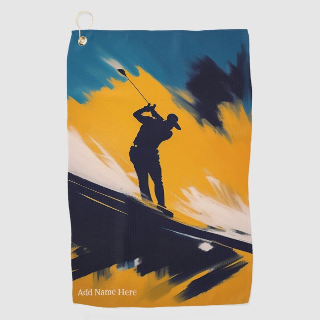Personalisiertes Golfhandtuch (Vorderseite)
