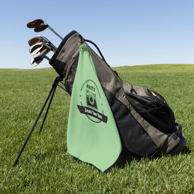Personalisiertes Golfhandtuch – Benutzerdefinierte (Gras)