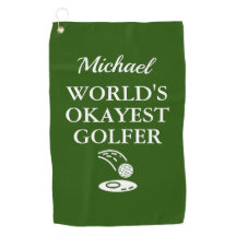 Personalisiertes Golfhandtuch 'Der okayeste Golfer
