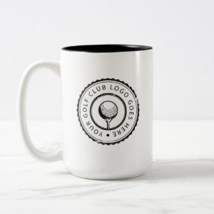 Personalisiertes Golfschläger-Logo Custom Zweifarbige Tasse