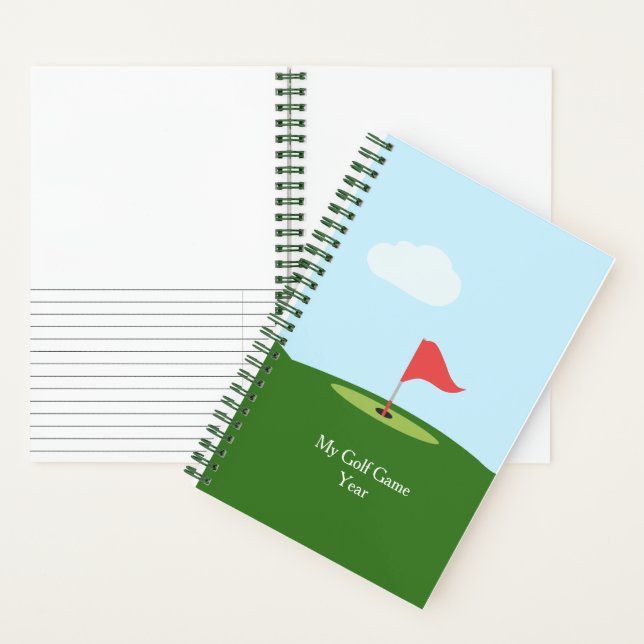 Personalisiertes Golfspiel-Notebook Notizbuch (Innen)