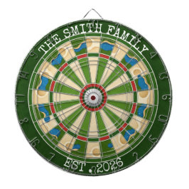 Personalisiertes Golfstil-Familien-Dartboard EST 2 Dartscheibe