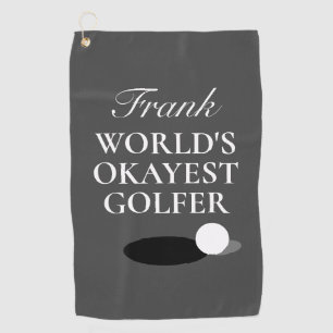 Personalisiertes Golftuch für den Weltmeistertite Golfhandtuch
